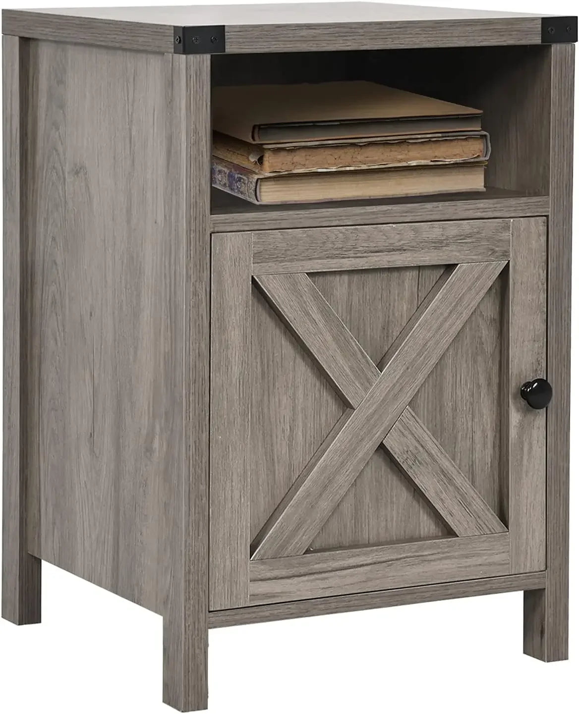 Nightstand Set with Barn Door