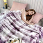 Extra Large Blanket 108inch * 90inch * 90inch Thickened Soft Comfortable Faux Rabbit Fur Double-Sided Warm Flannel Nap Blanket