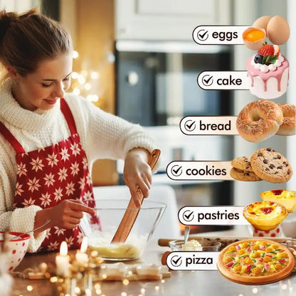 Wooden Kitchen Utensils Set Mixing Serving Spurtles Kitchen Tools