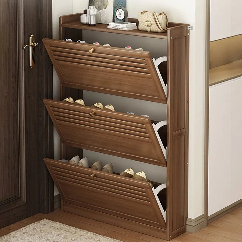Wooden Shoe Racks Storage