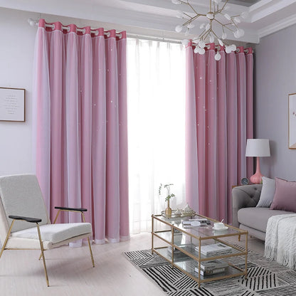 Hollow Out Star Curtain