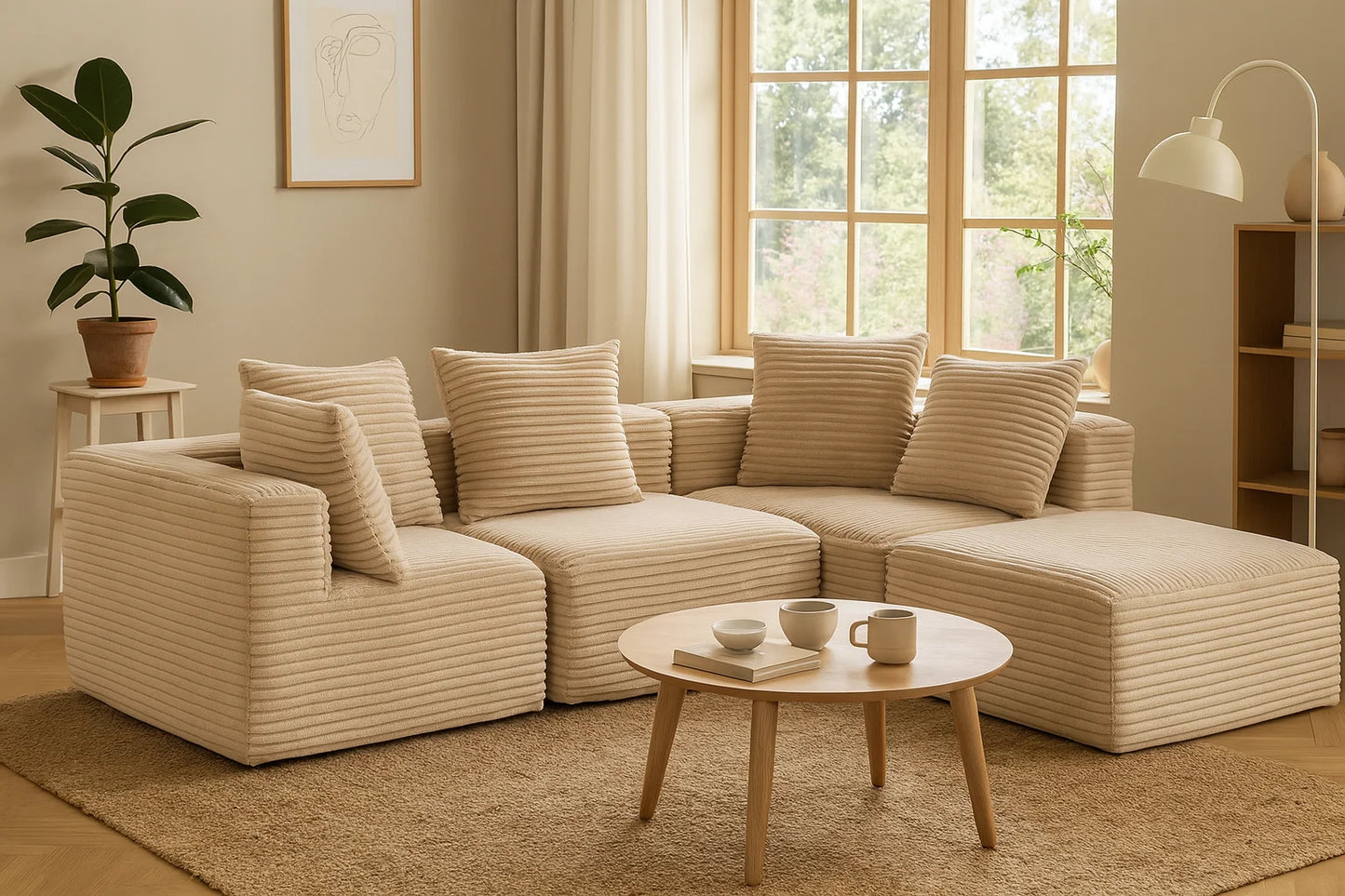 Sectional boneless Couch