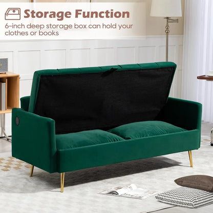 "60" Velvet Loveseat.