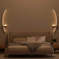 2pcs Modern Adjustable LED Wall Sconce, 31.5" Arched Metal Bedside Lamp, 3000K Warm Glow, Indoor Use for Bedroom