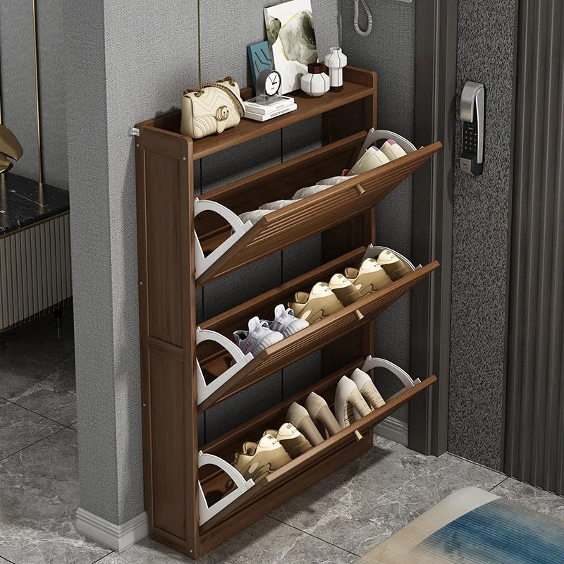 Wooden Shoe Racks Storage