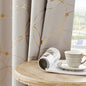 2Pcs Golden Wave &Circle Drapes
