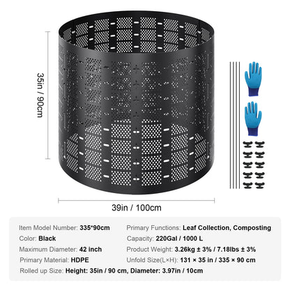 SucceBuy Garden Compost Bin