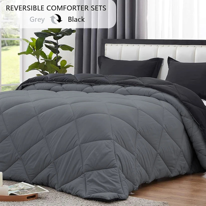 Reversible Comforter Set Queen/King Size,
