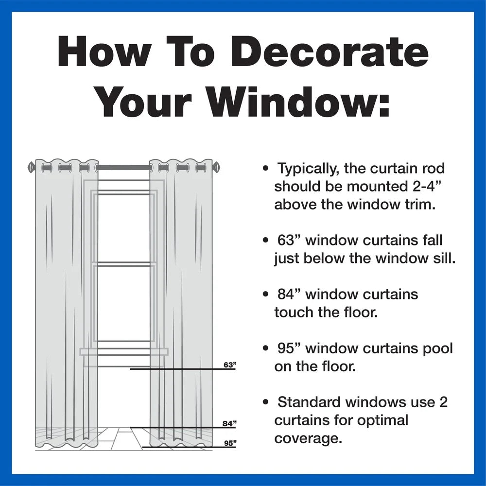 Set of 2 Ikat Pattern  Curtains