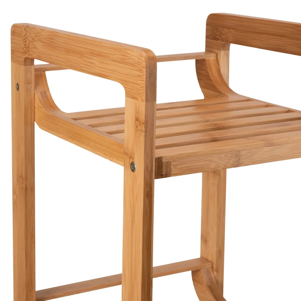 4 Tier Bamboo Shelving Tower