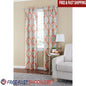 Set of 2 Ikat Pattern  Curtains