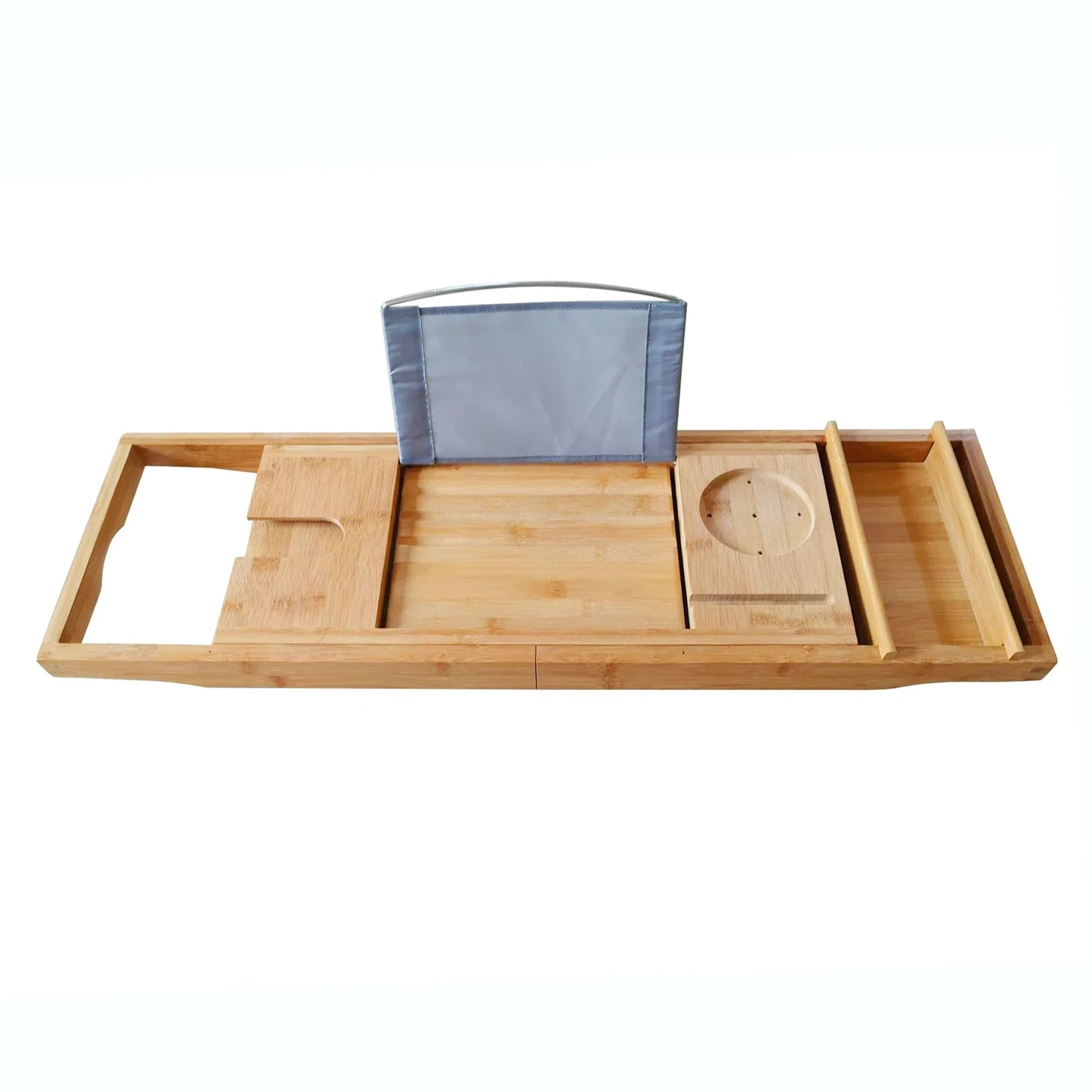 Retractable Bamboo Bathtub Board Shelf
