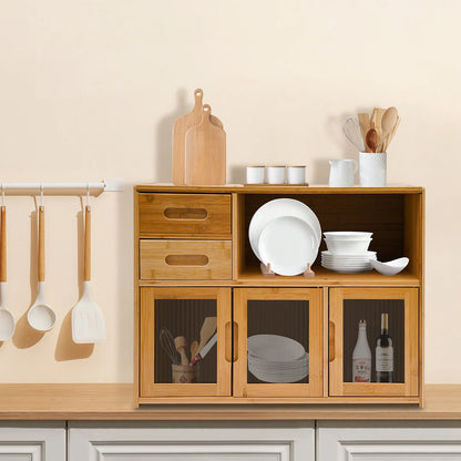 Bamboo Kitchen Utensil Cabinet
