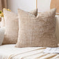 Chenille Pillowcase Bamboo Yarn Texture Throw Pillow Covers Solid Sofa Cushion Covers for Home Bedroom Living Room Decor
