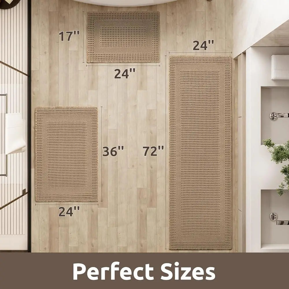 Absorbent Waffle Bath Mat