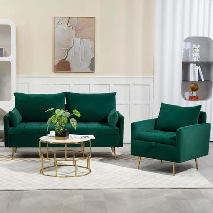 "60" Velvet Loveseat.