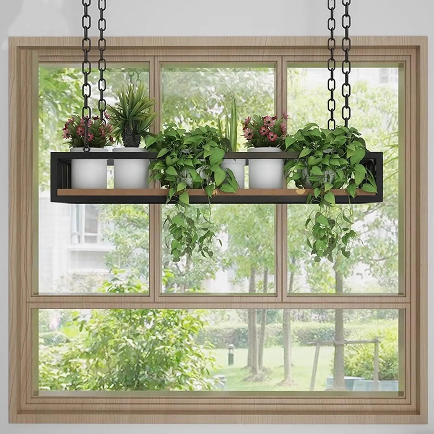 Ceiling Hanging Plant Shelves