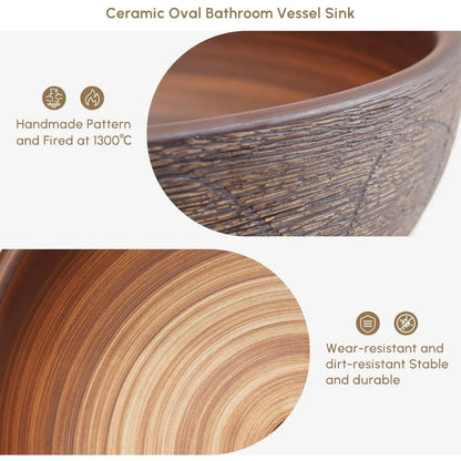 23" Oval Vessel Sink