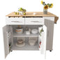 Kitchen Island with Drop Leaf