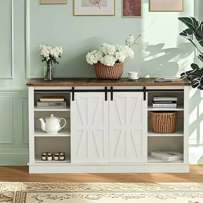 rustic wood 65-inch farmhouse tv stand