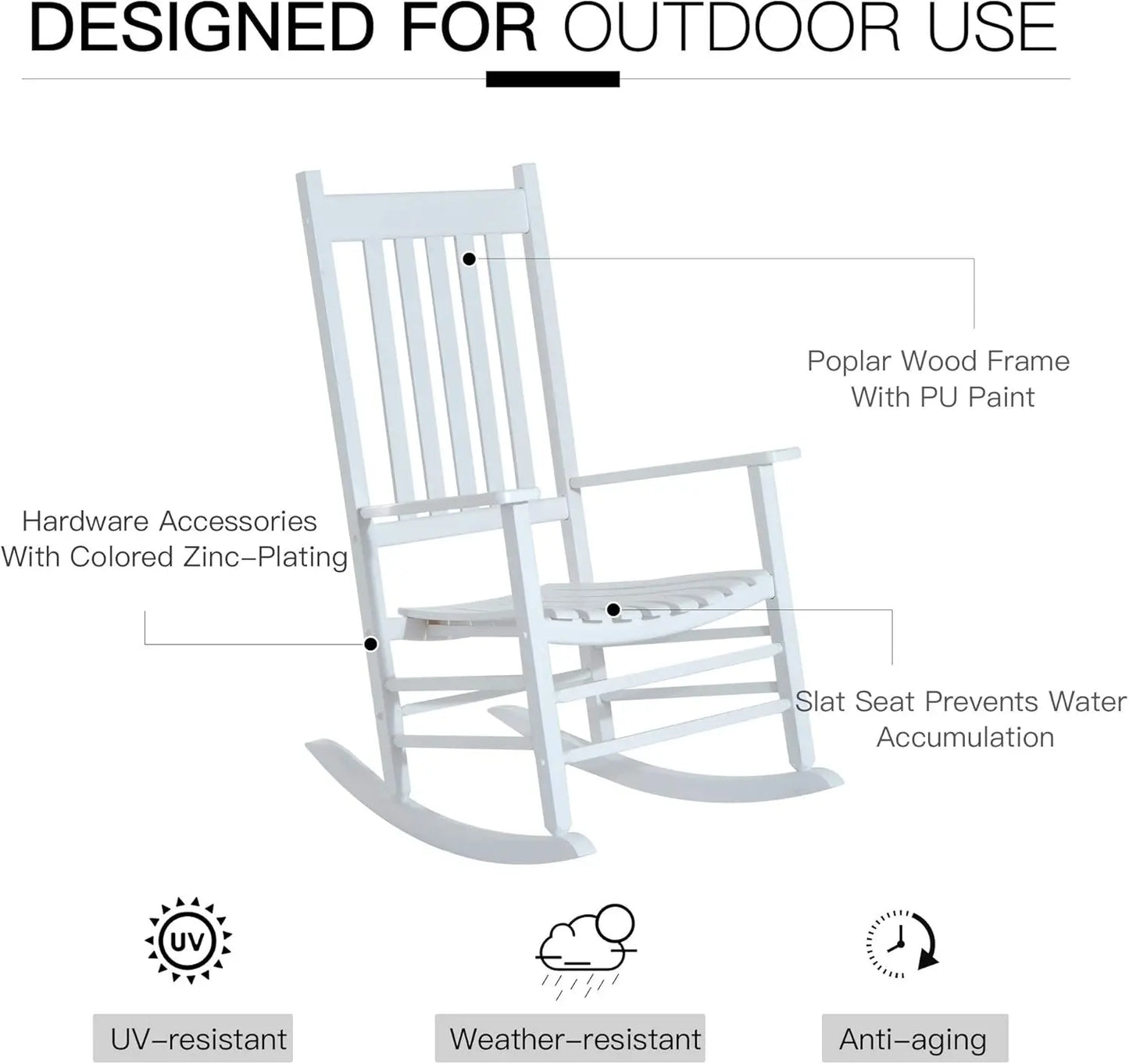 Outdoor Rocking Chair.