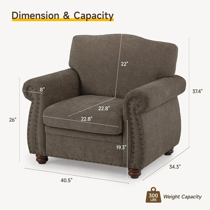 Nailhead Trim Armchair