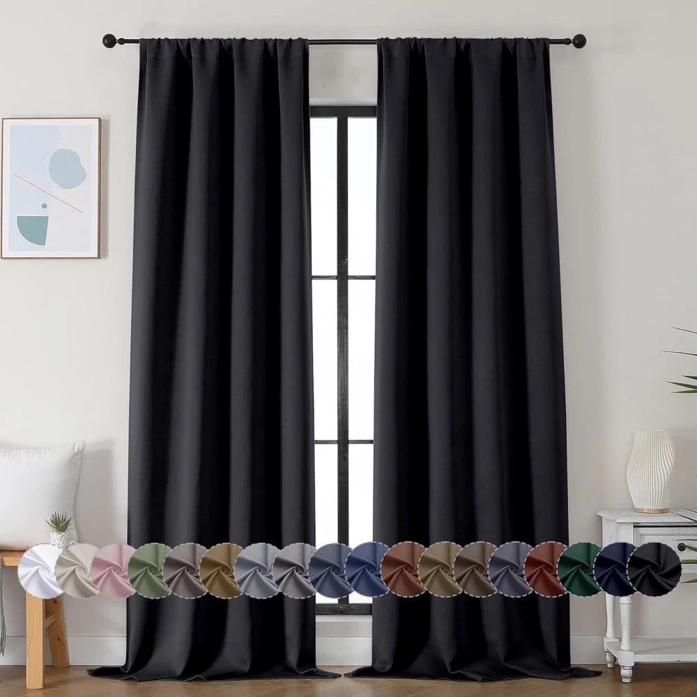 Thermal Insulated Grommet Curtains Panels