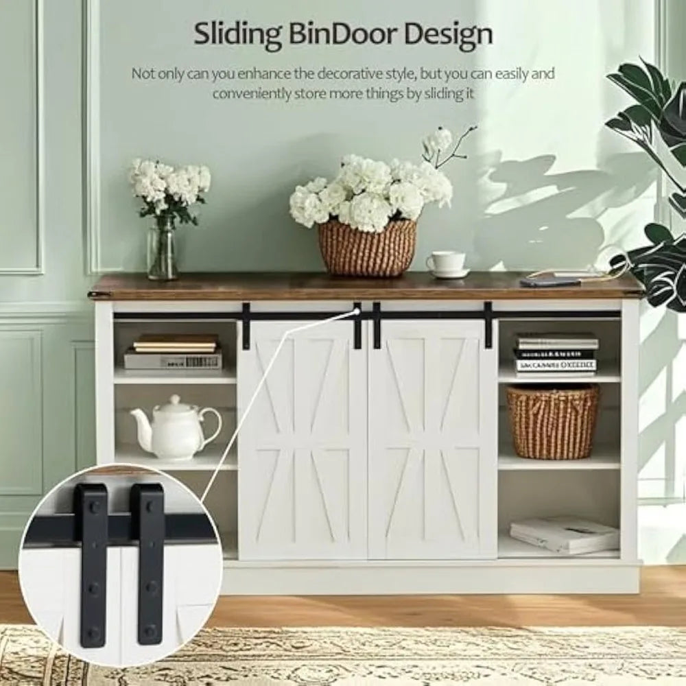 rustic wood 65-inch farmhouse tv stand