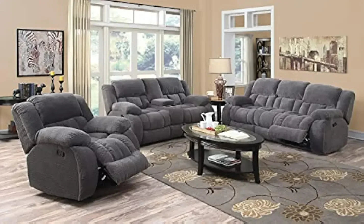 Motion Sofa Charcoal 601921